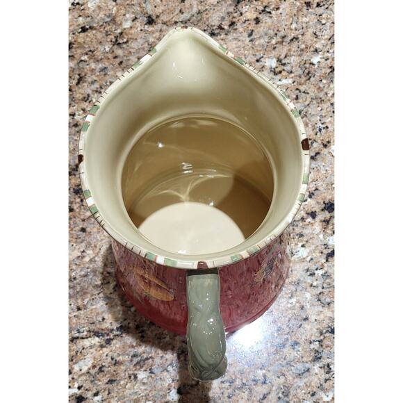 Tracy Porter Octavia Hill Garden Hand Painted Floral Pitcher 9” - Picture 13 of 16